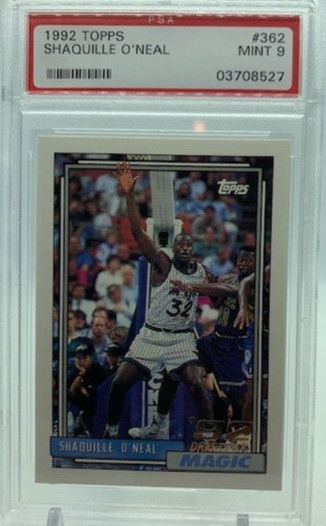 1992 Shaquille O'Neal Topps #362 PSA 9