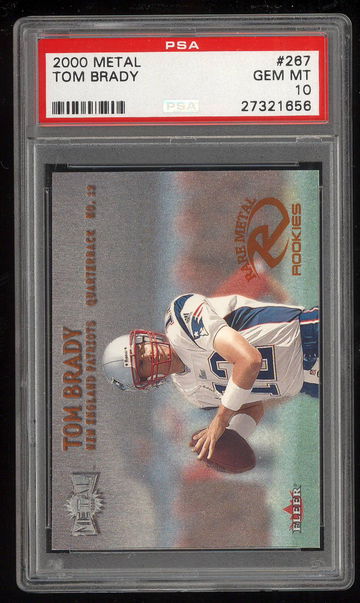 2000 Metal Tom Brady PSA 10