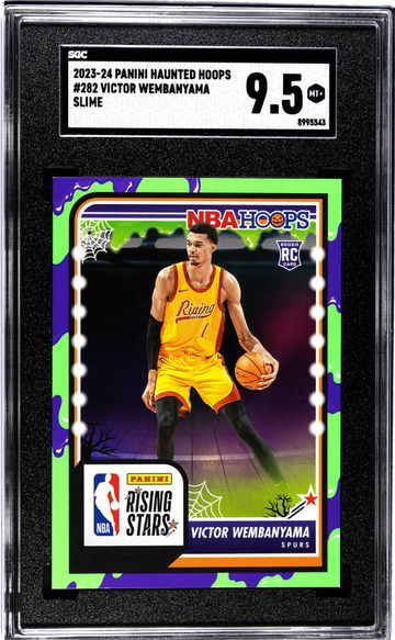 2023-24 Panini Haunted Hoops #282 Victor Wembanyama Slime SGC 9.5