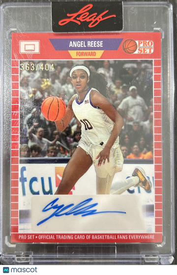 2023 Leaf Pro Set Basketball Angel Reese #PB-14 /404 Autograph