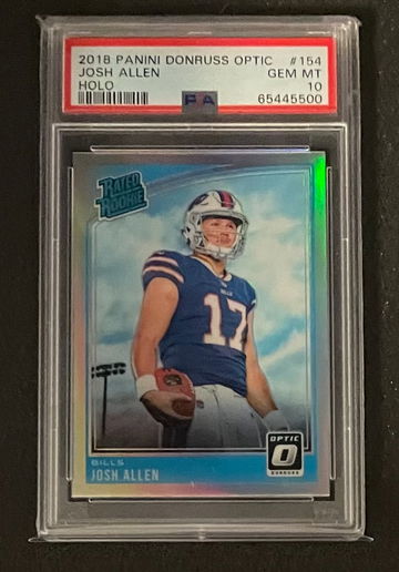 Josh Allen 2018 Donruss Optic Holo Rated Rookie PSA 10