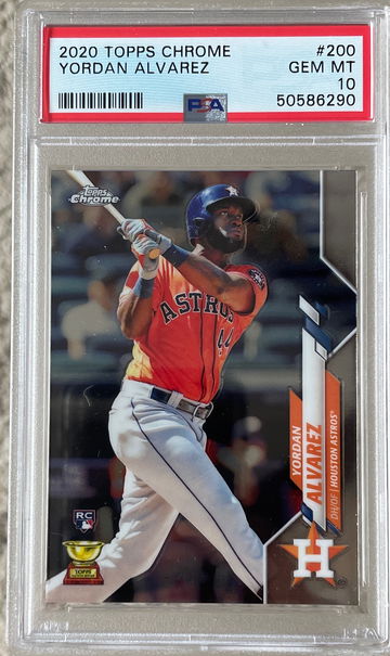 2020 Topps Chrome Yordan Alvarez RC PSA 10 #200