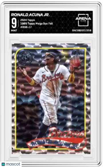 2024 Topps Ronald Acuña Jr. #89B-17 89 Topps Mega Box Foil Arena Club 9
