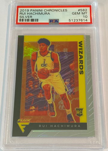 Rui Hachimura Silver Flux PSA 10