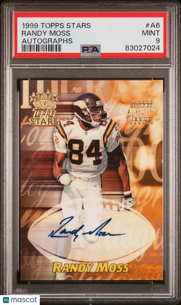 1999 Topps Stars Autographs Randy Moss #A6 PSA 9