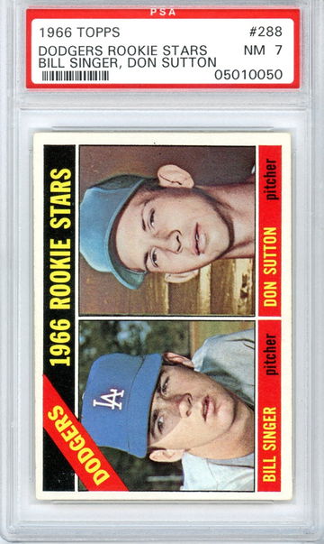 1966 Topps Rookie Stars Don Sutton Bill Singer PSA 7