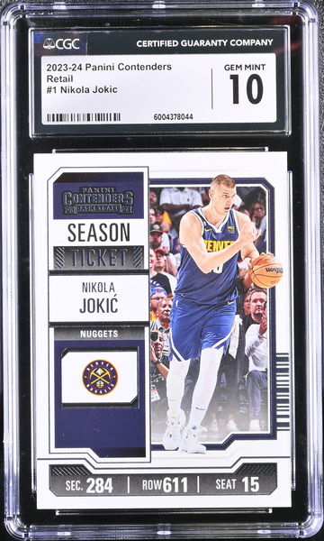 2023-24 PANINI NIKOLA JOKIC #1 CGC 10