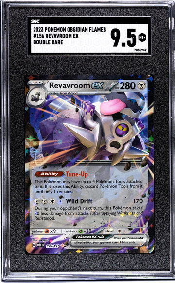2023 Pokemon Obsidian Flames #156 Revavroom Ex Double Rare SGC 9.5