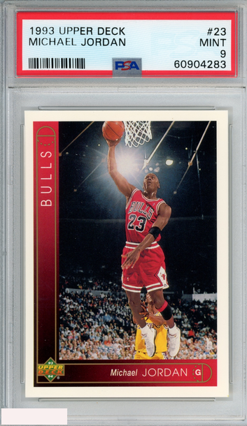 1993 UPPER DECK MICHAEL JORDAN #23 CHICAGO BULLS HOF PSA 9 MINT