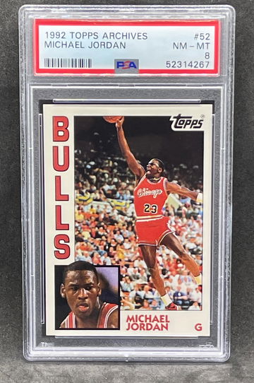 Topps Archives Michael Jordan - 1984 style PSA 8