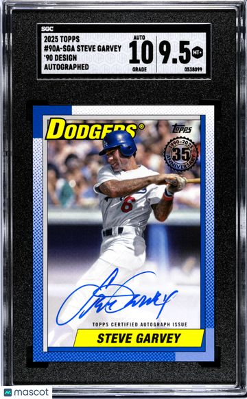 2025 Topps Steve Garvey #90A-SGA '90 Autograph SGC 9.5 Auto 10