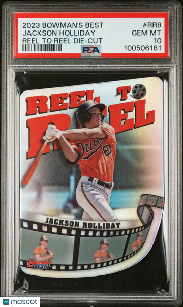 2023 Bowman's Best Reel To Reel Die-Cuts Jackson Holliday #RR8 PSA 10