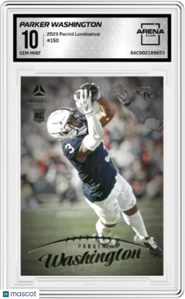 2023 Panini Luminance Parker Washington #150 Arena Club 10
