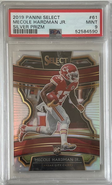 2019 Panini Select Mecole Hardman Jr Silver Prizm RC Rookie PSA 9 Chiefs