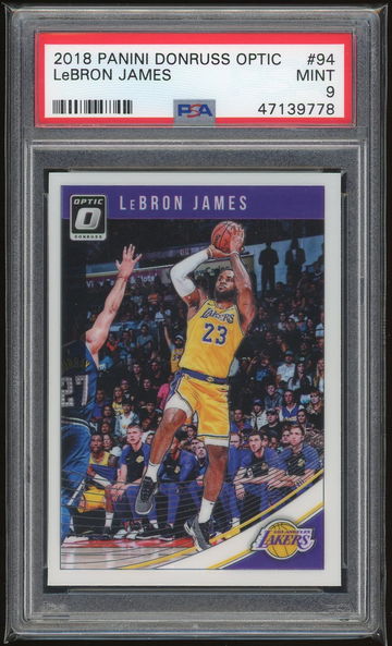 2018 Panini Donruss Optic Lebron James PSA 9