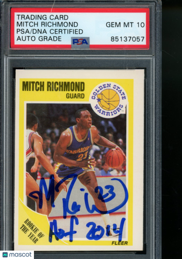 1995 Mitch Richmond PSA A Auto 10