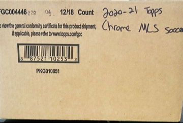 2020-21 MLS Topps Chrome (12) Box Hobby Case 