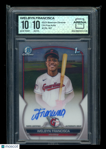 2023 Bowman Chrome Welbyn Franciska #CPA-WF Autograph Issue Arena Club 10 Auto 10