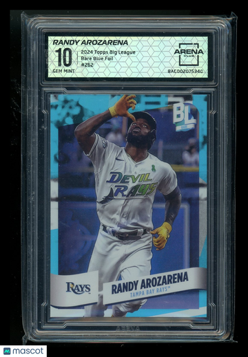2023 Topps Big League Blue Foil Randy Arozarena #262 Arena Club 10