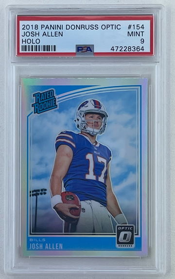 2018 Panini Donruss Optic Holo #154 Josh Allen mint PSA 9