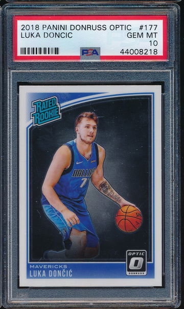 2018 Panini Donruss Optic #177 Luka Doncic RC Rookie PSA 10 8218