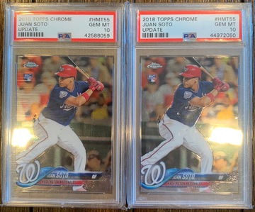 2018 Topps Chrome Update Juan Soto PSA 10 LOT