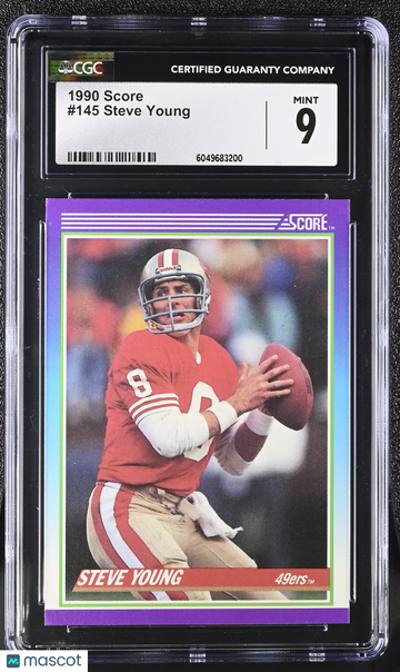 1990 Score Steve Young #145 CGC 9