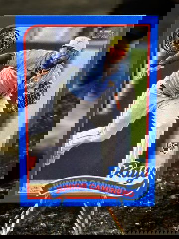 2024 Topps Update JUNIOR CAMINERO RC 35th Anniversary BLUE SP 1989 89US-16 Rays