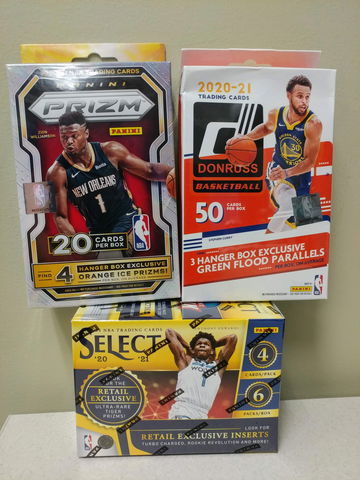 2019-20 Panini NBA Select Blaster + Prizm & Donruss Hanger Boxes