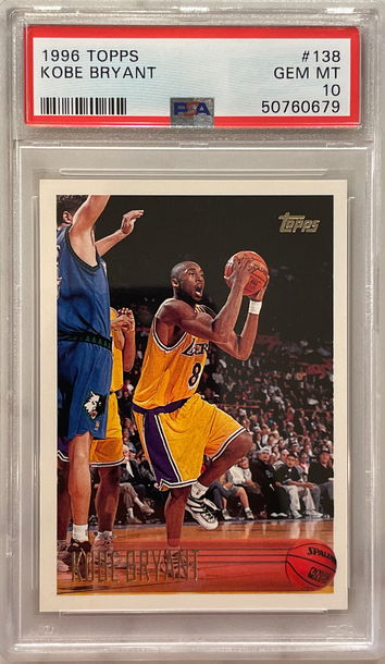 1996 Topps KOBE BRYANT PSA 10 Gem Mint