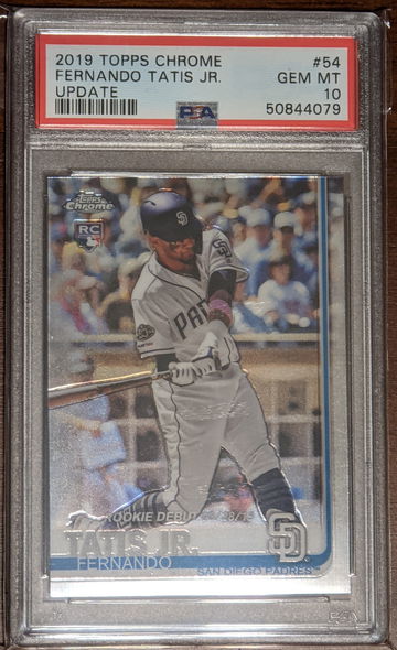 2019 Topps Chrome Update Fernando Tatis Jr. RC PSA 10