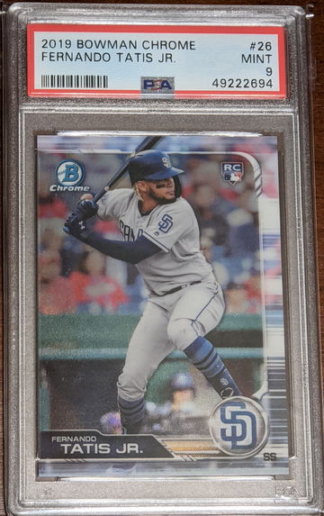2019 Bowman Chrome Fernando Tatis Jr. RC PSA 9