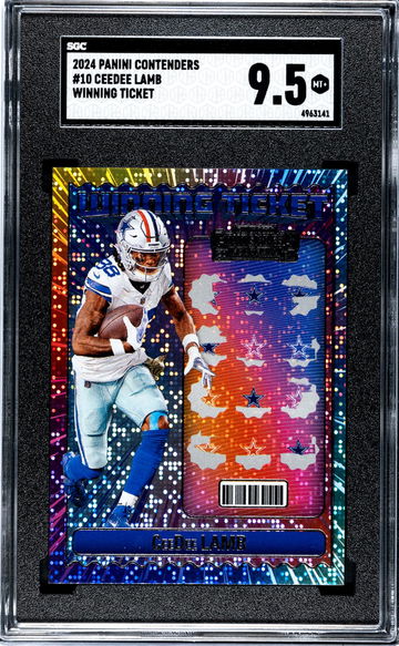 2024 Panini Contenders #10 Ceedee Lamb Winning Ticket SGC 9.5