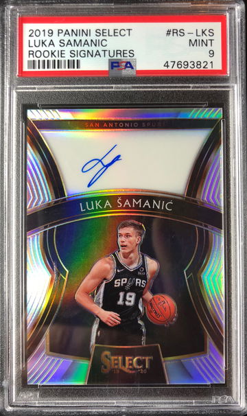 2019 Panini Select Luka Samanic Rookie Signatures RC PSA 9 Rookie Auto