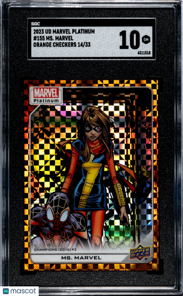 2023 Upper Deck Marvel Platinum MS. Marvel #155 SGC 10