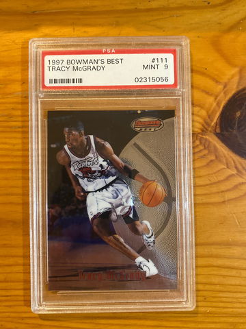 Tracy McGrady 1997 Bowmans Best #111 PSA 9 Raptors Rookie (low pop)