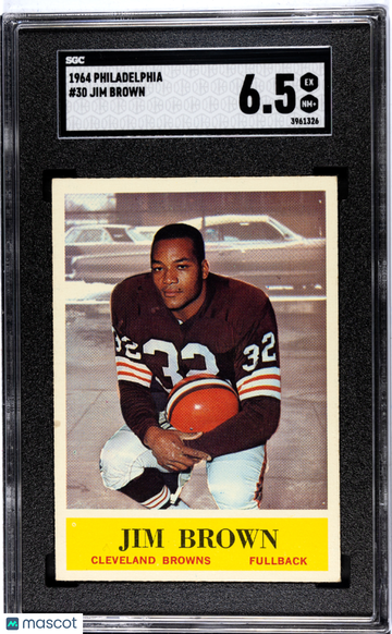 1964 Philadelphia Jim Brown #30 SGC 6.5