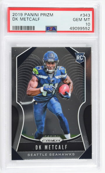 2019 Panini Prizm DK Metcalf PSA 10 #343