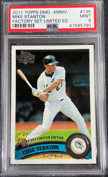 2011 Topps Diamond Anniversary Giancarlo Mike Stanton PSA 9 MINT Factory Set Limited Edition