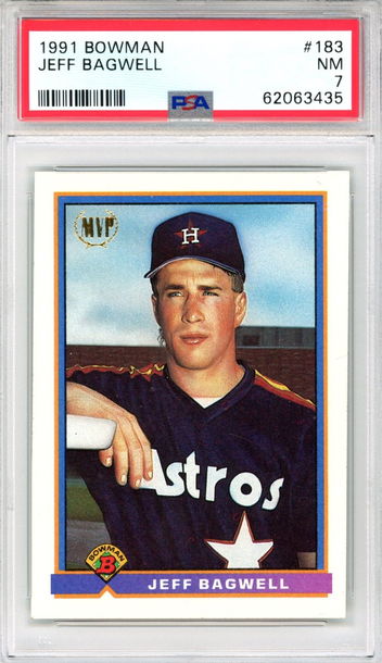 1991 BOWMAN JEFF BAGWELL PSA 7