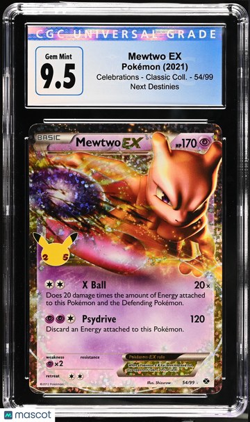 2021 Pokemon Celebrations - Classic Coll. Mewtwo EX Holo CGC 10 #54/99