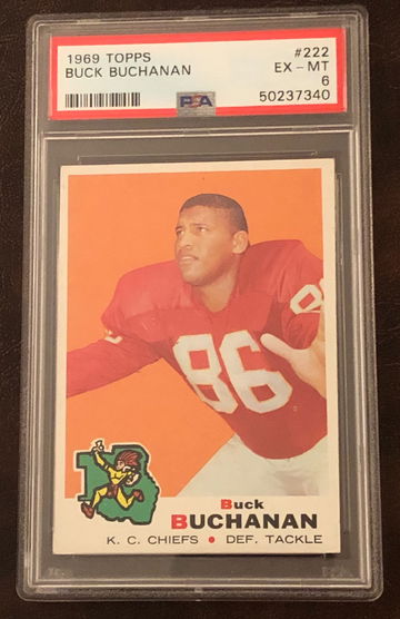 1969 Topps Buck Buchanan PSA 6 