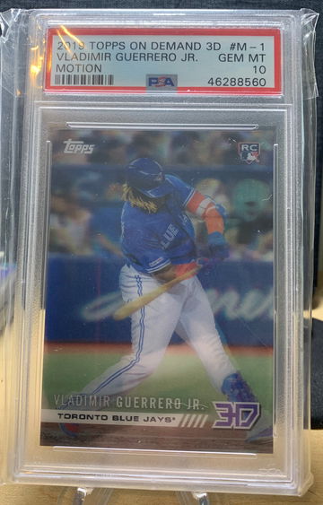 Vladimir Guerrero Jr 2019 Topps on demand 3D rc psa 10
