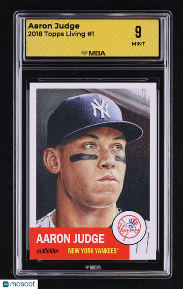 2018 Topps Living Aaron Judge #1 MBA 9