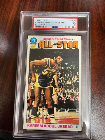 1976 Topps Kareem Abdul-Jabbar PSA 5 All-Star