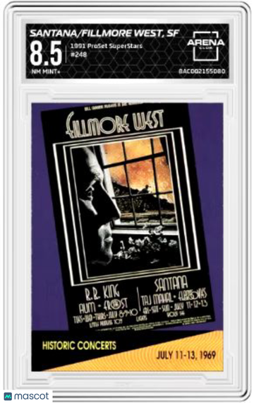 1991 ProSet SuperStars Santana #248 Arena Club 8.5