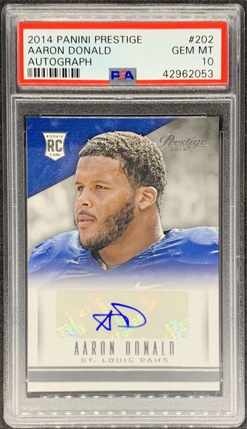 Aaron Donald 2014 Prestige rookie auto PSA 10