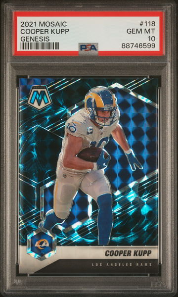 2021 Panini Mosaic Genesis Mosaic Cooper Kupp #118 PSA 10