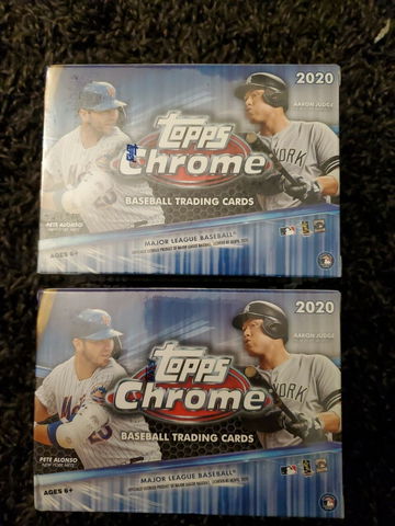 2020 TOPPS CHROME BASEBALL Lot of 2 Blaster Boxes