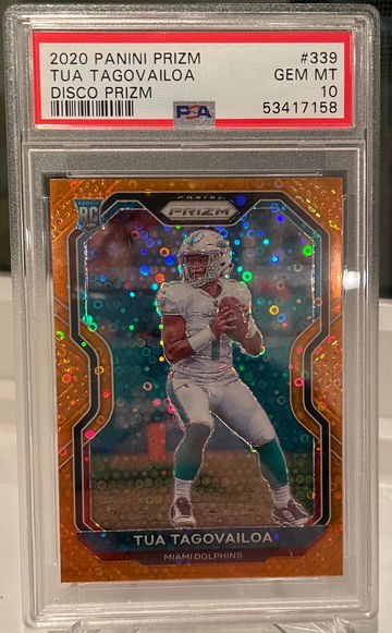 tua tagovailoa Prizm disco psa 10